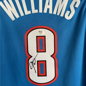 Signed OKC Thunder #8 Jersey - Jalen Williams